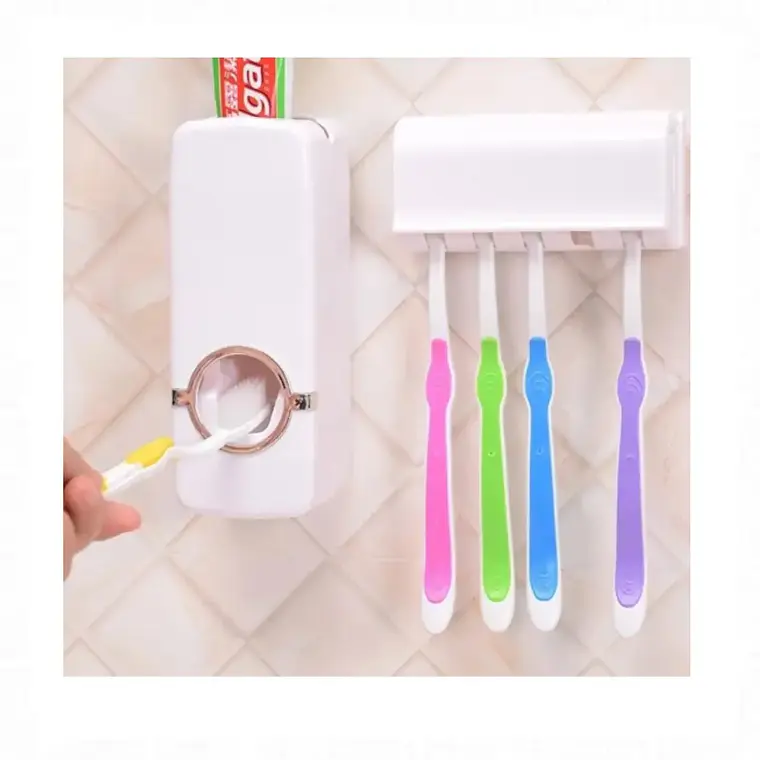 Dispensador De Pasta Dental Organizador Cepillos Dental 5