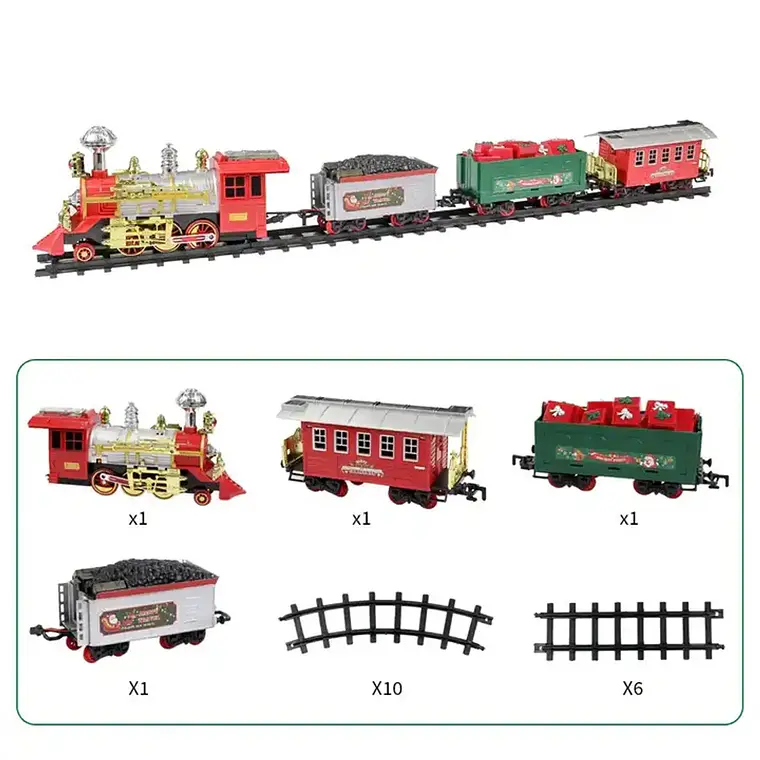 Tren De Navidad Christmas Travel Train 20pcs 2