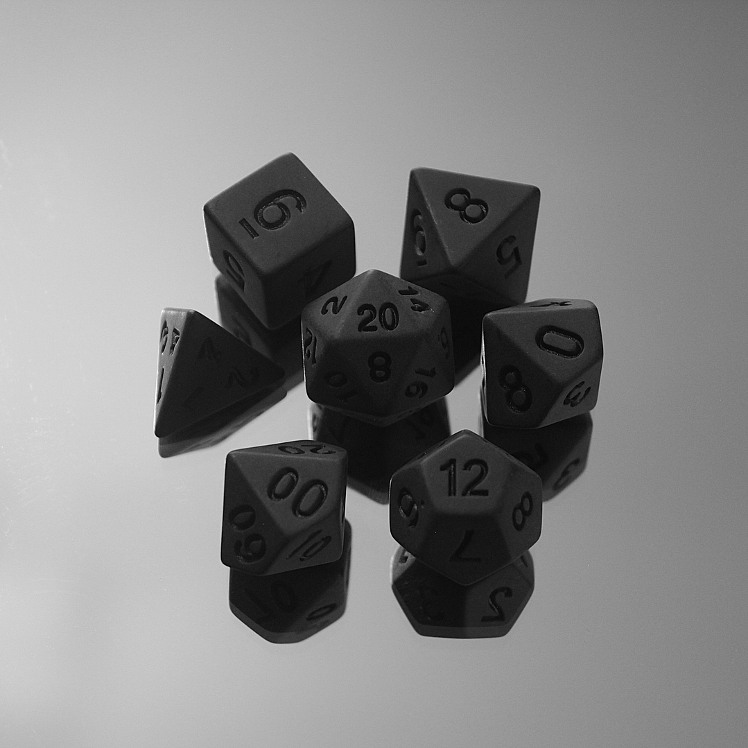 Set de dados Rol | Stone Black 1