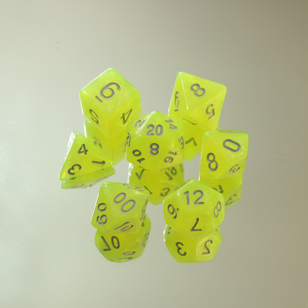 Set de dados Rol | Glitter 5