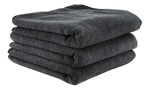 Paño Microfibra Secado Y Limpieza Chemical Guys Auto 3 Toallas Negro