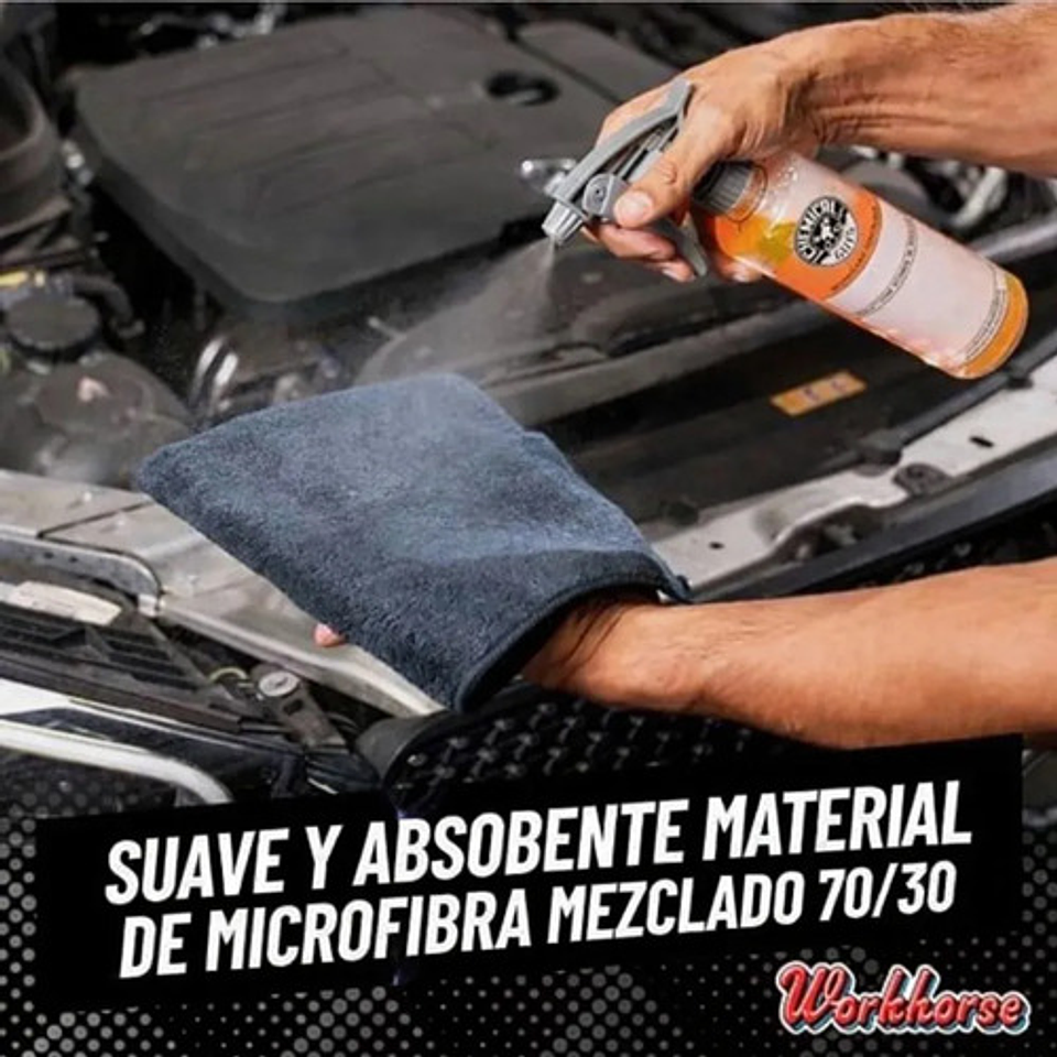 Paño Microfibra Secado Y Limpieza Chemical Guys Auto 3 Toallas Negro 4