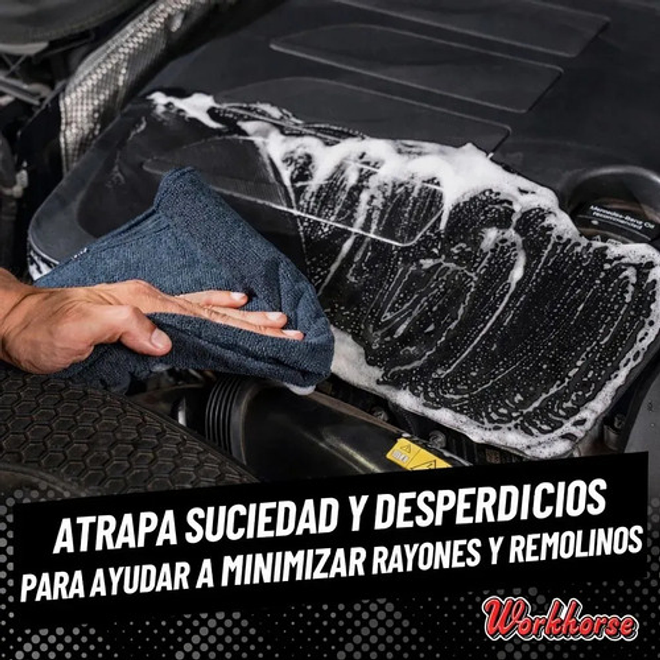 Paño Microfibra Secado Y Limpieza Chemical Guys Auto 3 Toallas Negro 5