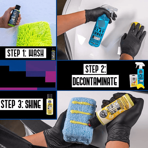 Chemical Guys Sistema Completo De Arcilla (6 Artículos)