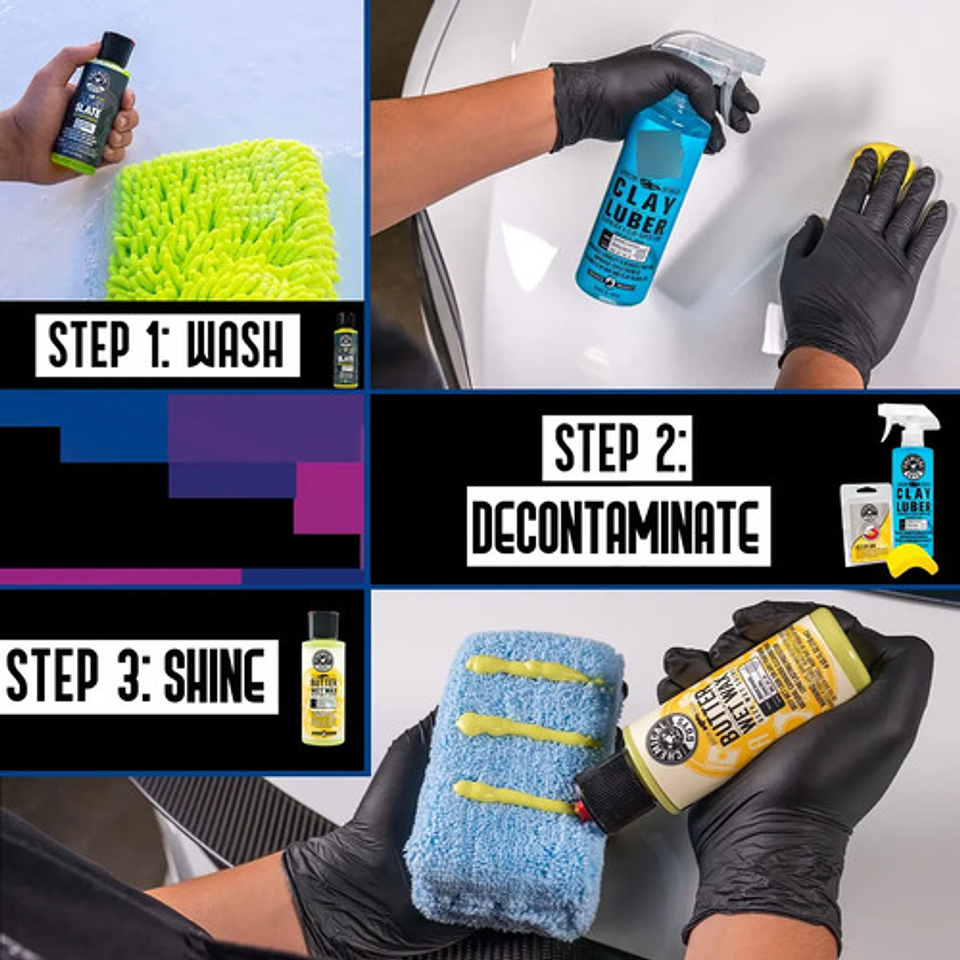 Chemical Guys Sistema Completo De Arcilla (6 Artículos) 2