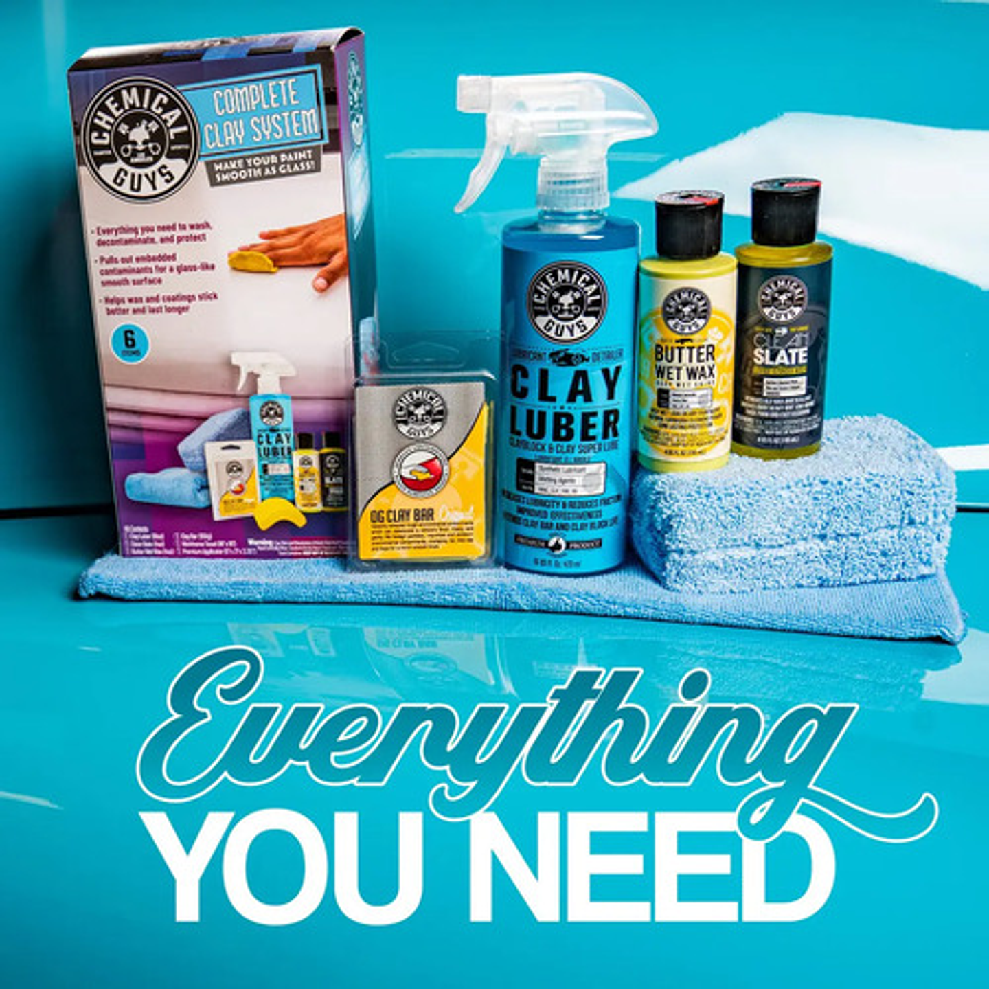 Chemical Guys Sistema Completo De Arcilla (6 Artículos) 3