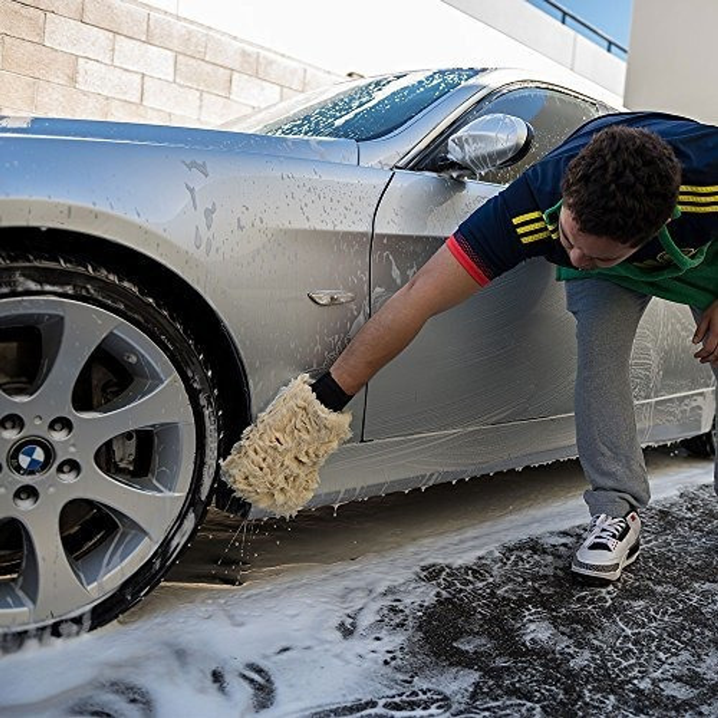 Guante Suave Bear Claw Wash Mitt & Pad Chemical Guys 4