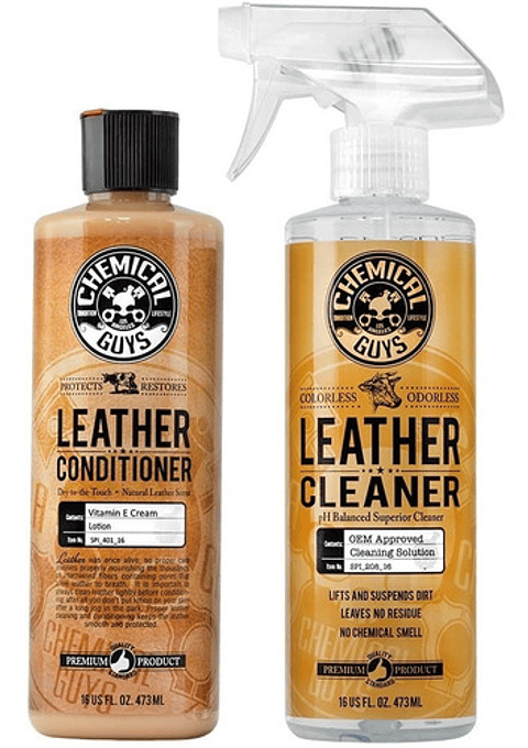 Kit Tratamiento Piel Chemical Guys Limpiador Acondicionador