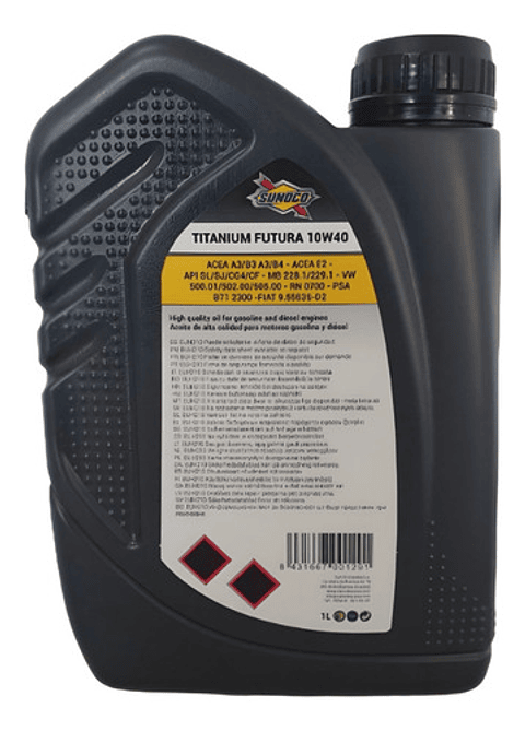 Aceite Sunoco Titanium Futura 10w40 1l