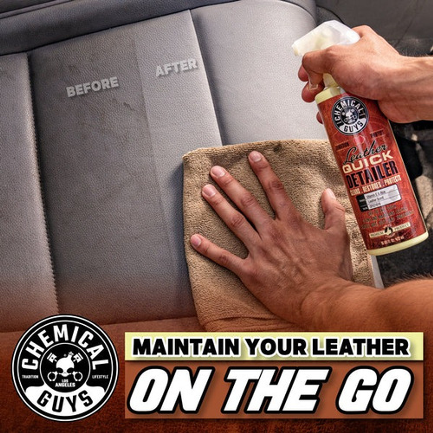 Leather Quick Detailer Para Limpieza Rápida Chemical Guys 5