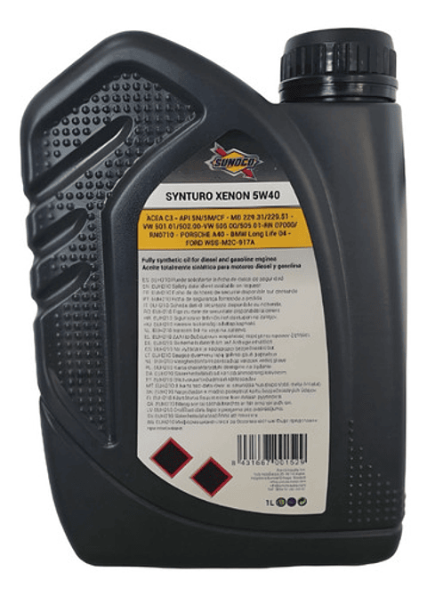 Aceite Sunoco Synturo Xenon 5w40 1l