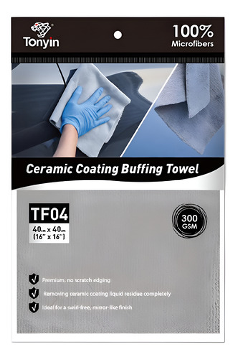 Paño Microfibra Tonyin 40x40 Cm (300mgs) 1