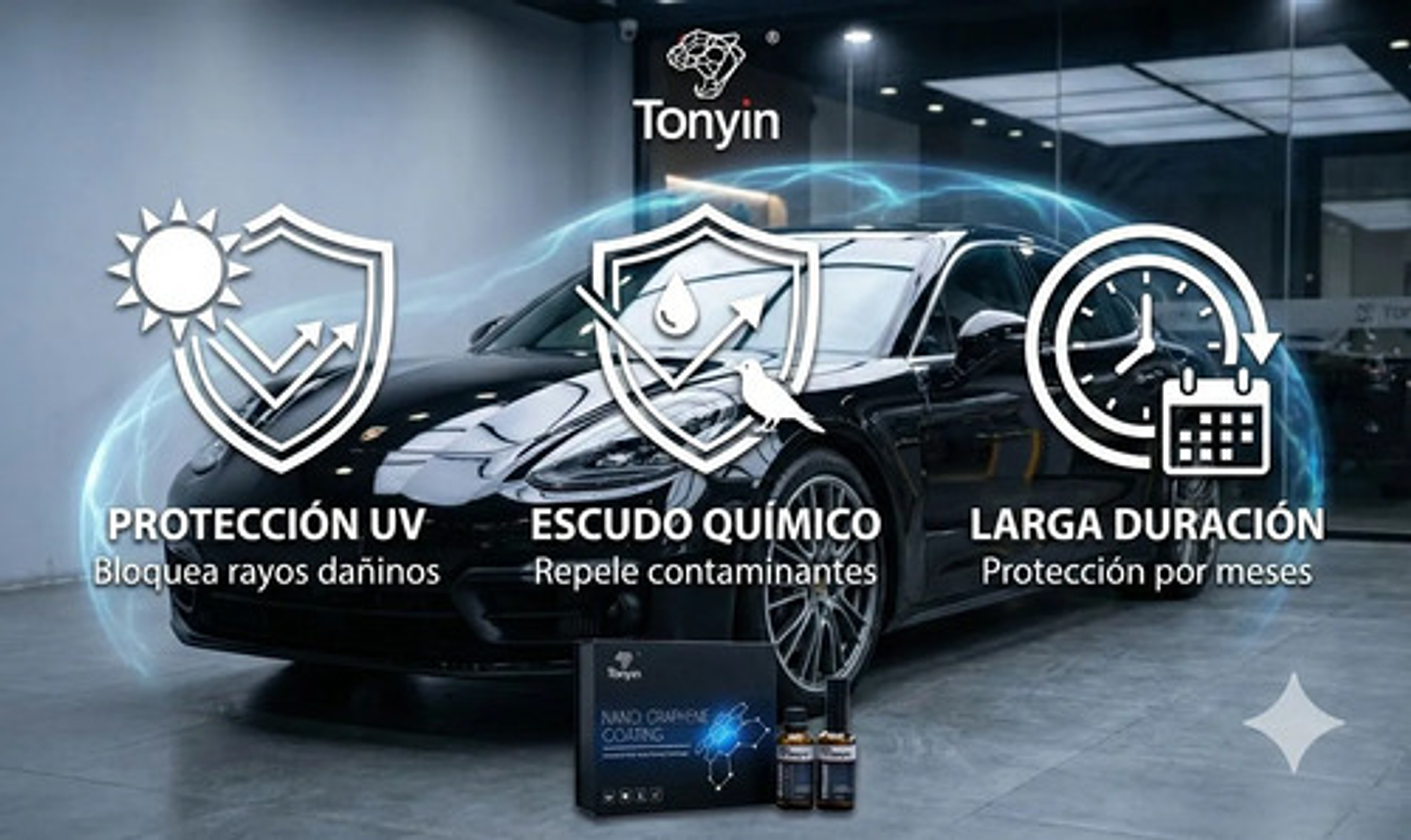 Sellador Cerámico Auto Tonyin Recubrimiento Grafeno 30ml 4