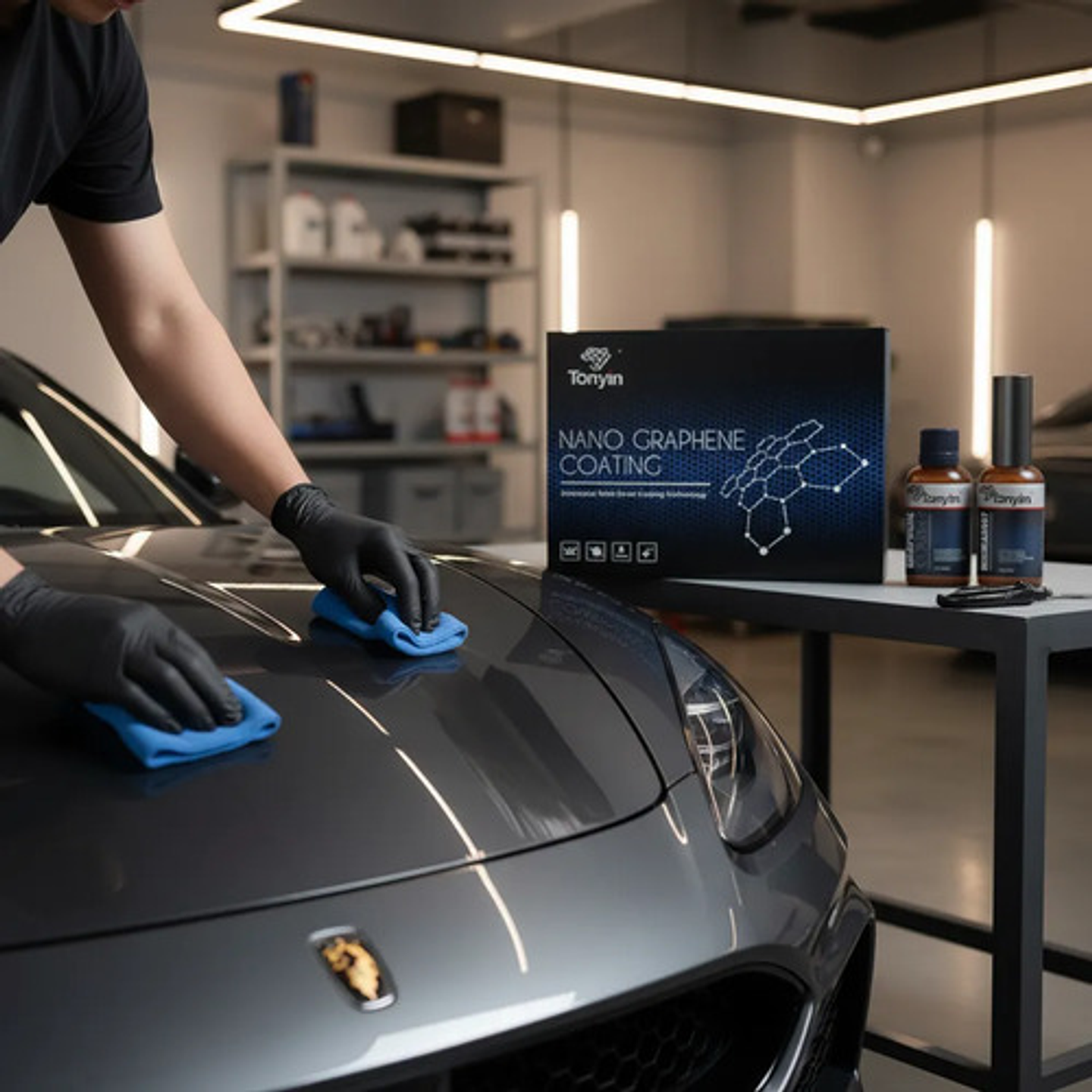 Sellador Cerámico Auto Tonyin Recubrimiento Grafeno 30ml 5