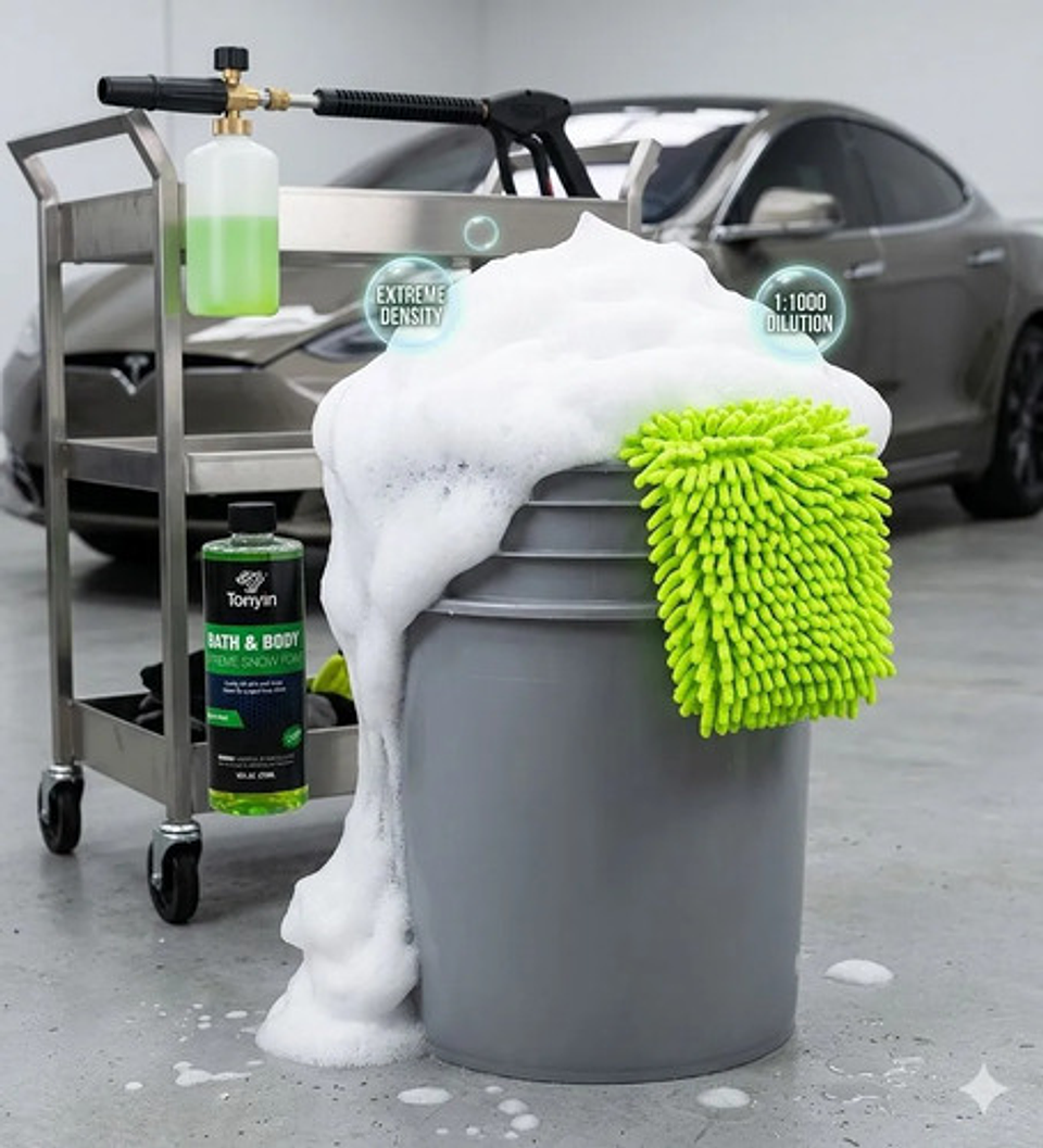 Shampoo Auto Tonyin Snow Foam Con Cera Ph Neutro 473ml 5