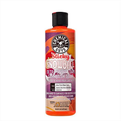 Shampoo Espumante Chemical Guys Sticky Snowball Ultra 473ml Auto