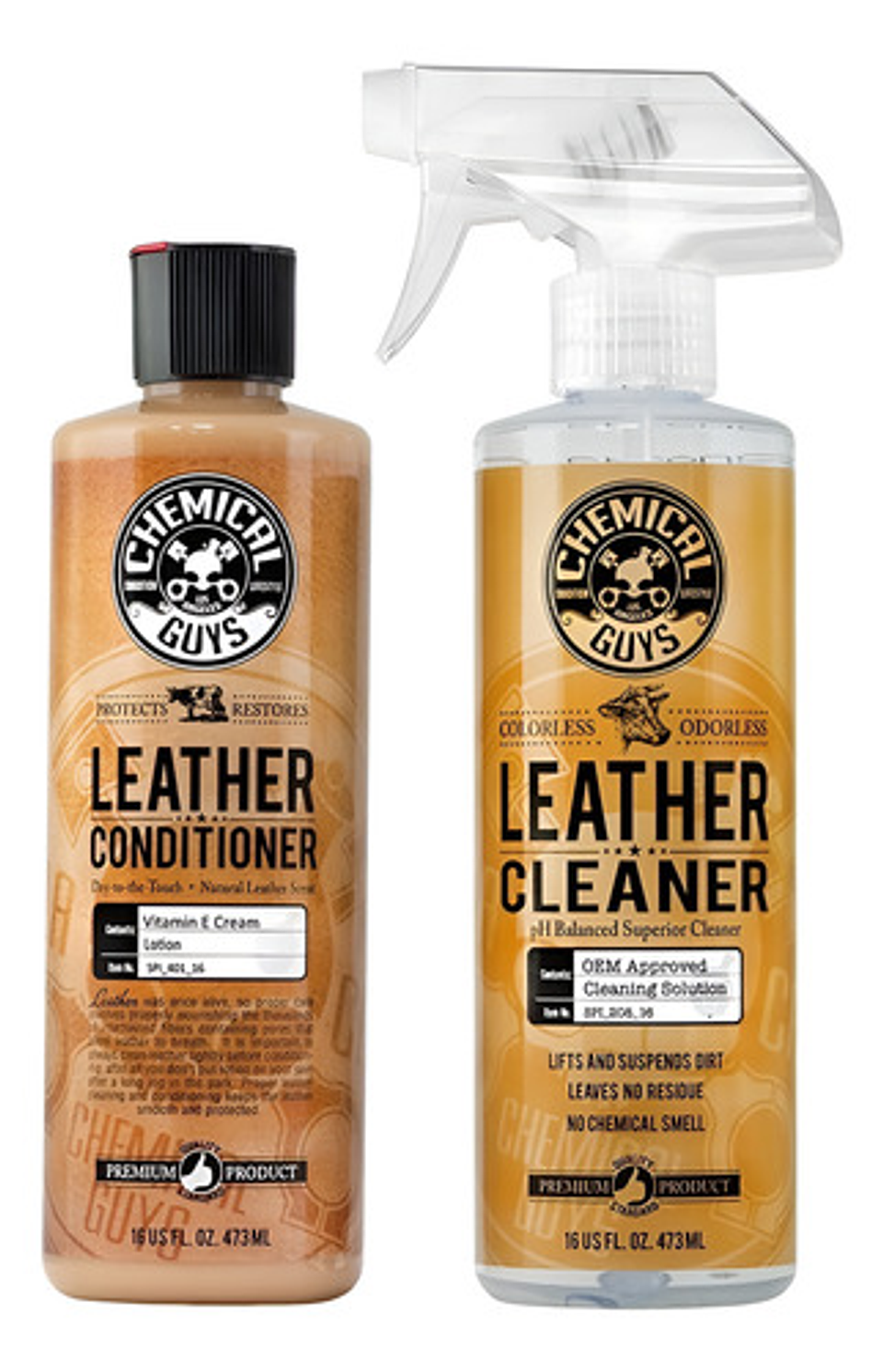 Kit Tratamiento Piel Chemical Guys Limpiador Acondicionador 1