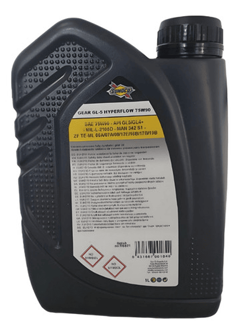 Aceite 75w90 Para Transmision Sunoco Gear Hyperflow  Gl-5