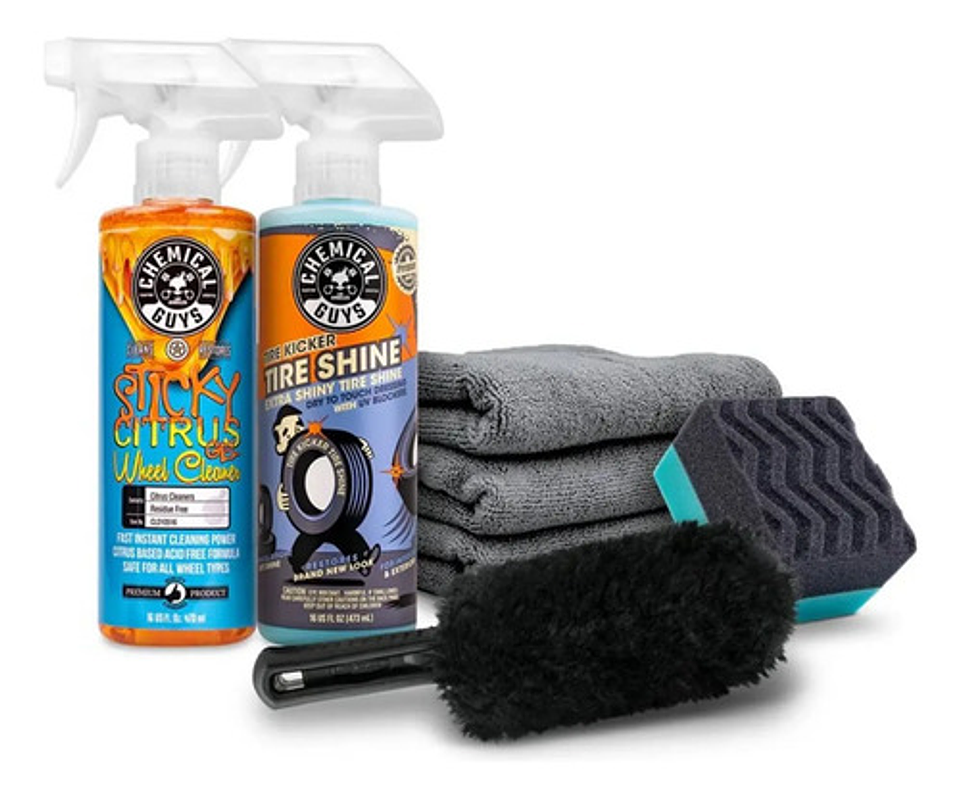 Kit Renovador Neumáticos Chemical Guys 473 Ml Para Vehículos 1