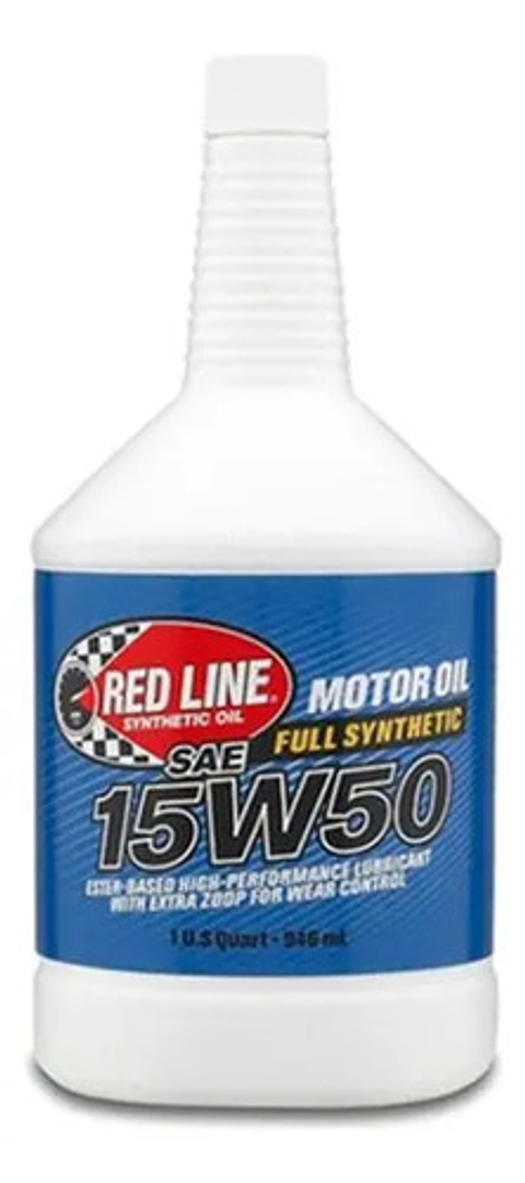 Aceite 15w50 Para Motor Red Line 946ml Full Sintético Oil