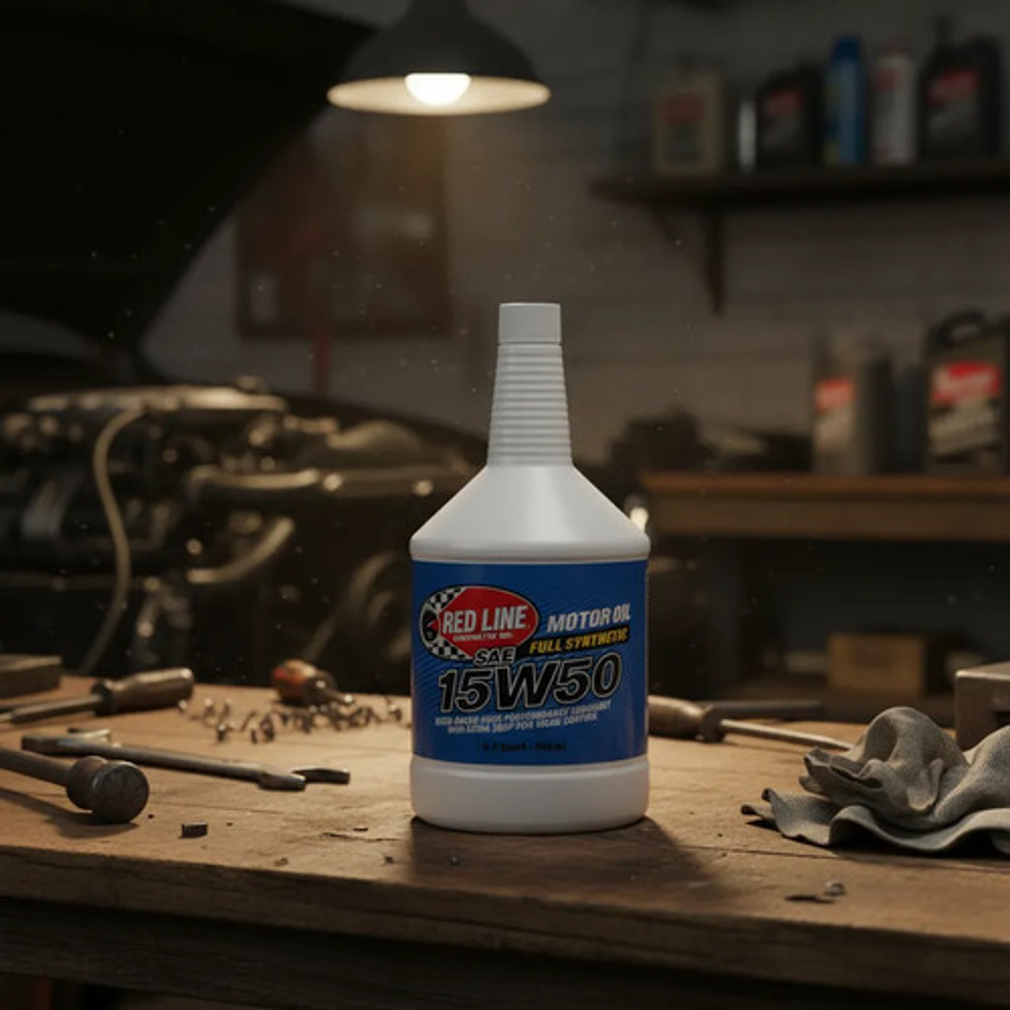 Aceite 15w50 Para Motor Red Line 946ml Full Sintético Oil 4