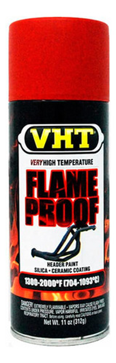 Pintura Vht Flameproof  Alta Temperatura 1093°c Rojo 11 Oz