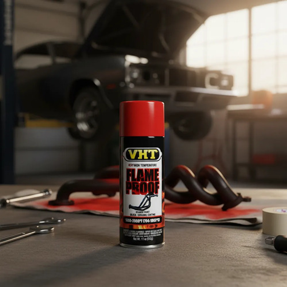 Pintura Vht Flameproof  Alta Temperatura 1093°c Rojo 11 Oz 3