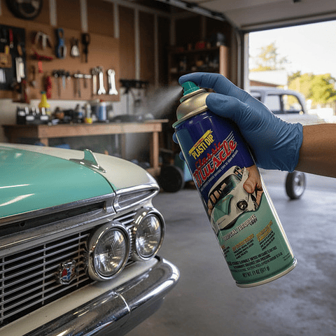 Pintura Removible Plastidip Aerosol Muscle Tropical Turquesa Acabado Pastel Color Celeste