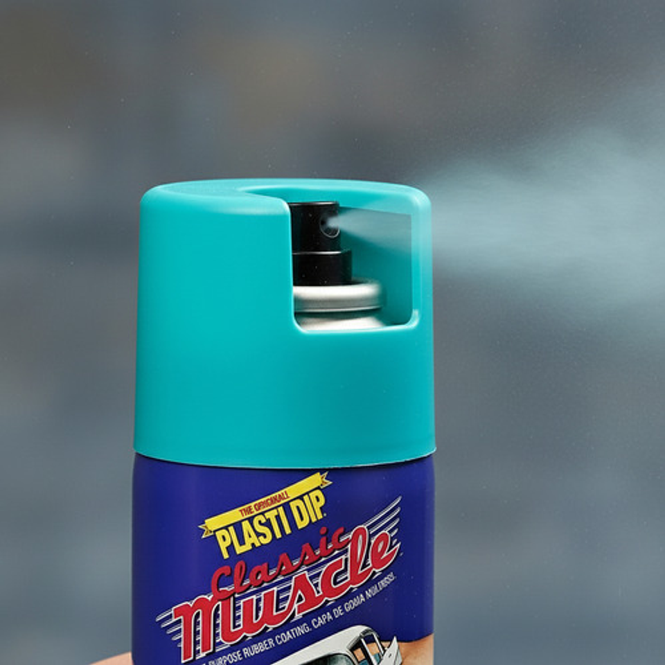 Pintura Removible Plastidip Aerosol Muscle Tropical Turquesa Acabado Pastel Color Celeste 4