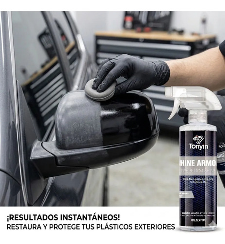 Renovador Neumáticos Auto Silicona Abrillantador Tonyin 3