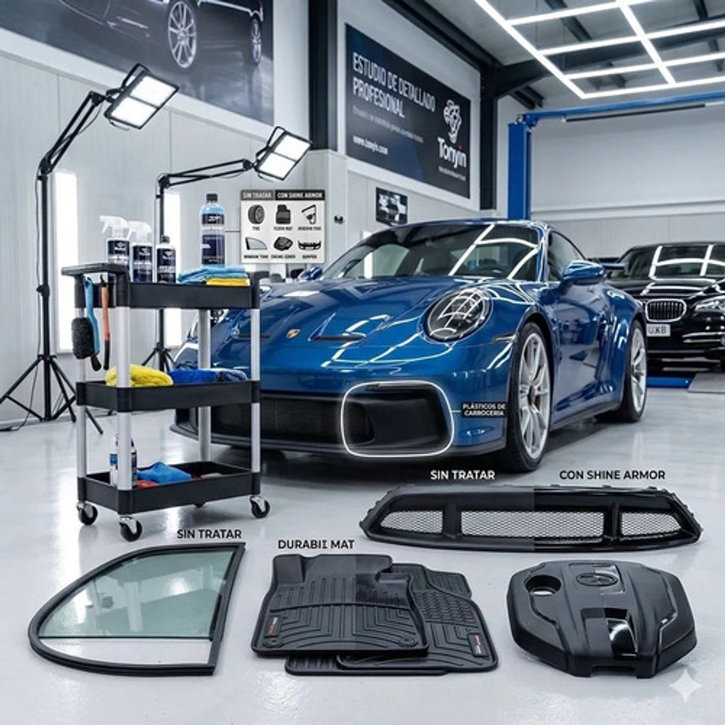 Renovador Neumáticos Auto Silicona Abrillantador Tonyin 6