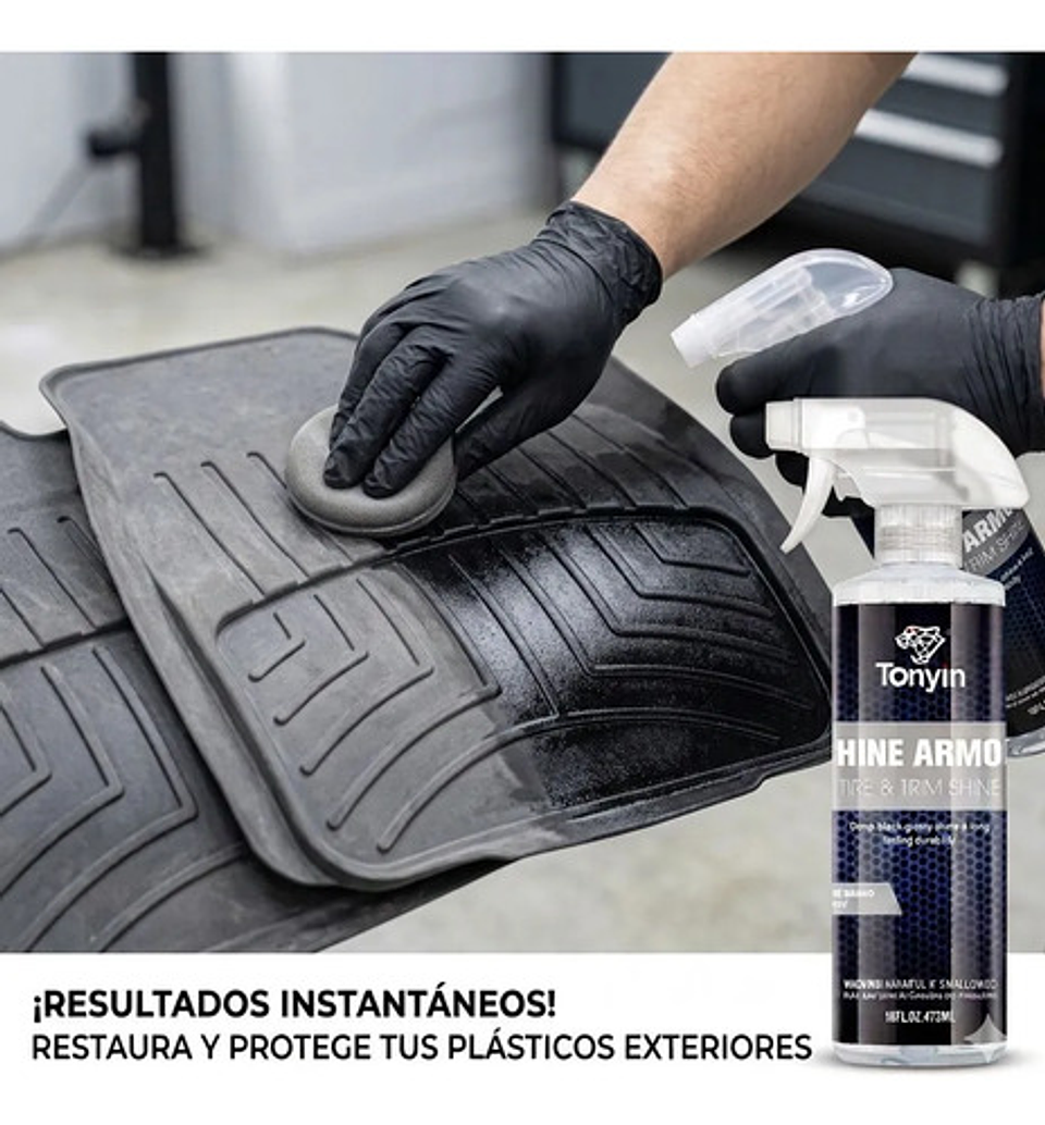 Renovador Neumáticos Auto Silicona Abrillantador Tonyin 7