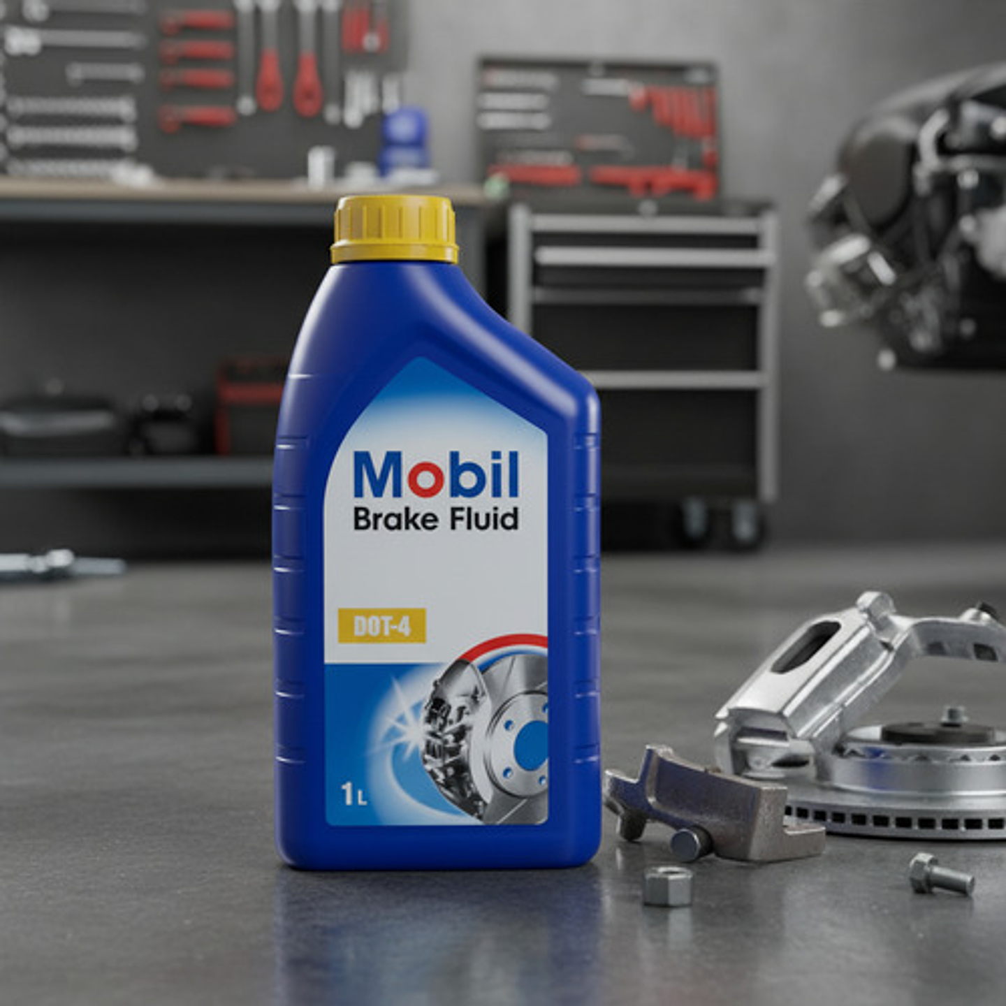 Líquido De Frenos Mobil Dot-4 1 Litro 7