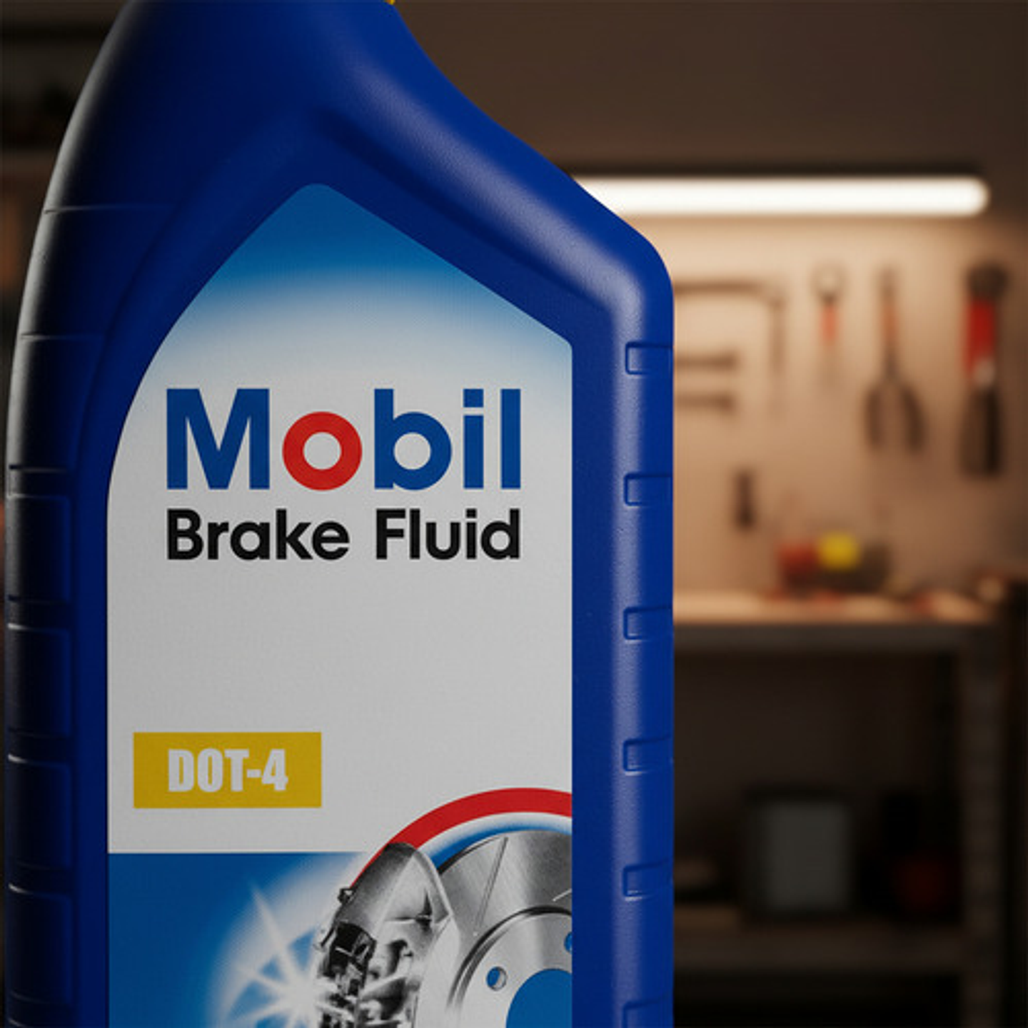 Líquido De Frenos Mobil Dot-4 1 Litro 9