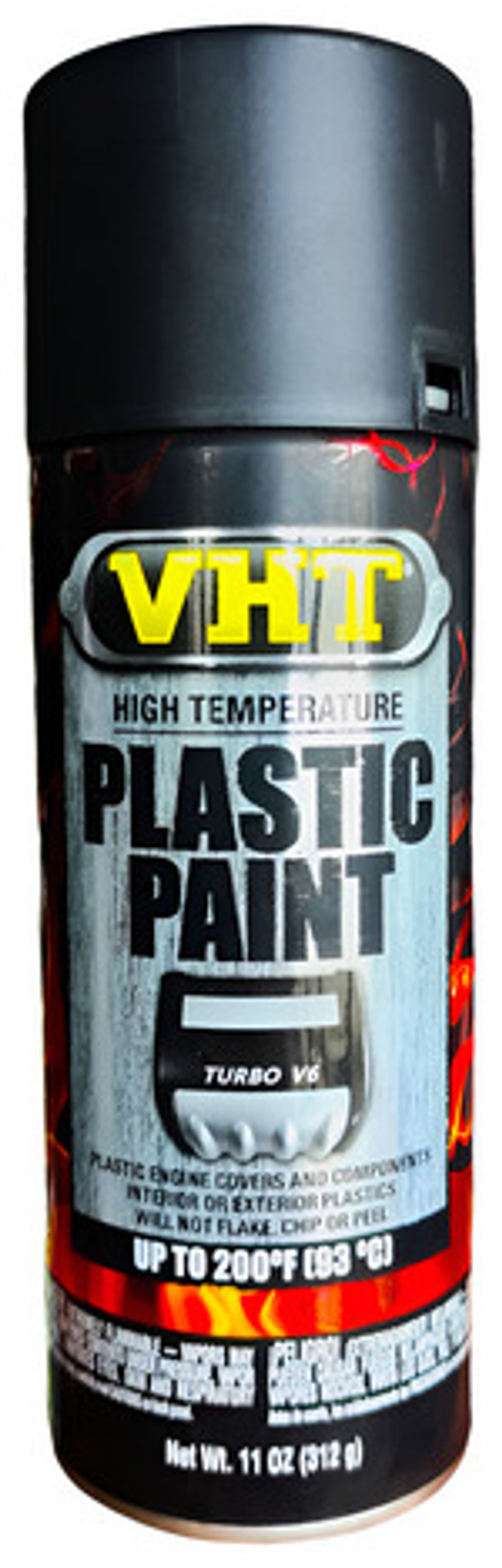 Pintura Plástica Spray Alta Temperatura Negro Mate 1