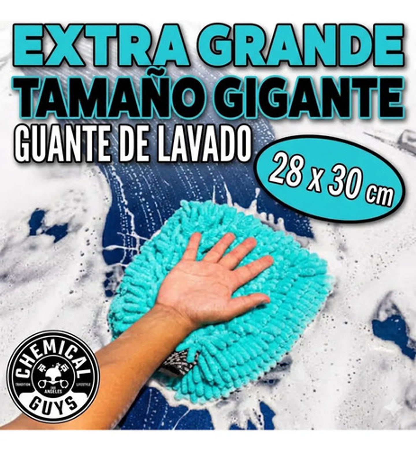 Guante Lavado Auto Microfibra Chemical Guys Big Nooole 2