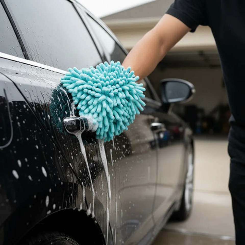 Guante Lavado Auto Microfibra Chemical Guys Big Nooole 7