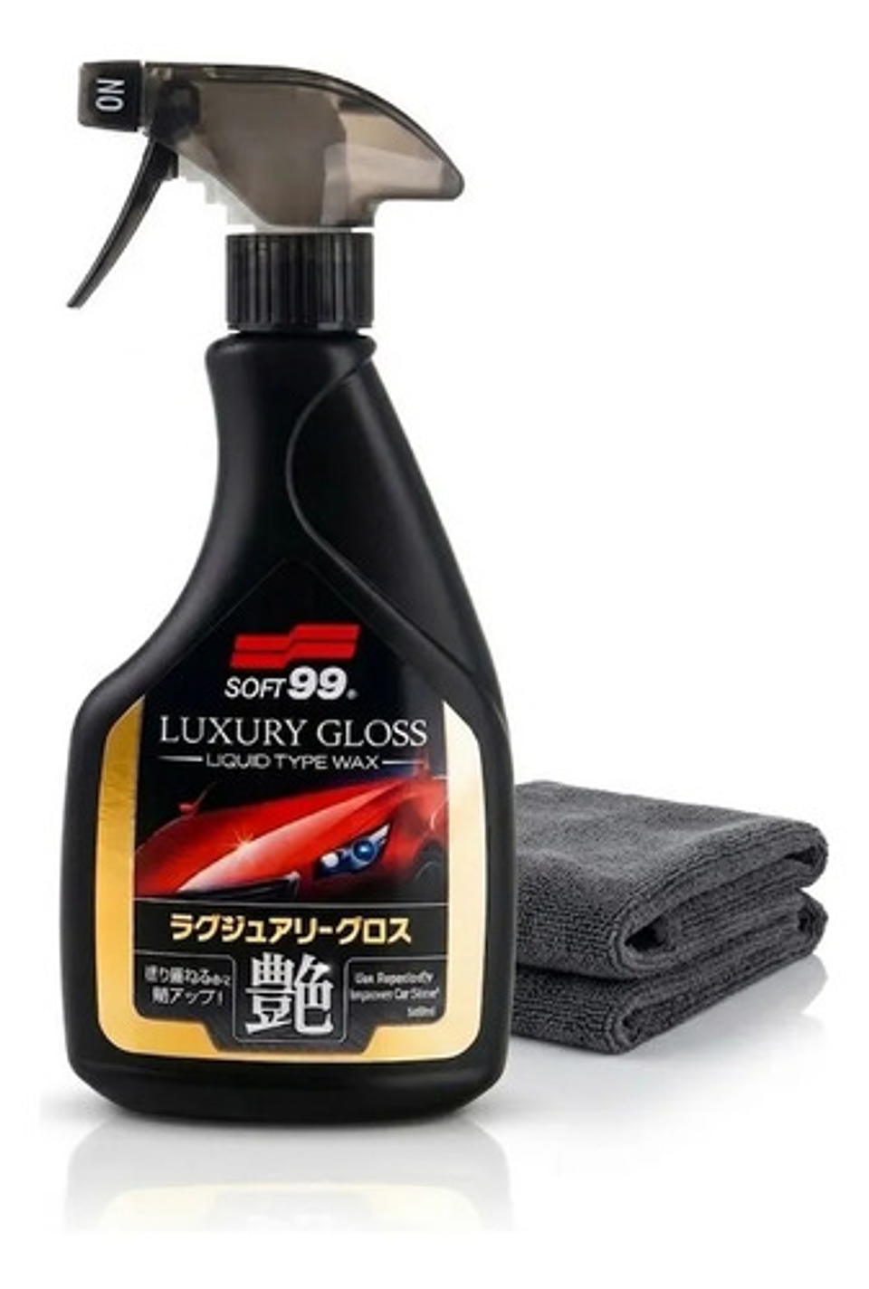 Kit Cera Líquida Soft99 Luxury Gloss 500ml + Paño Microfibra 1