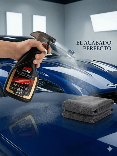 Kit Cera Líquida Soft99 Luxury Gloss 500ml + Paño Microfibra