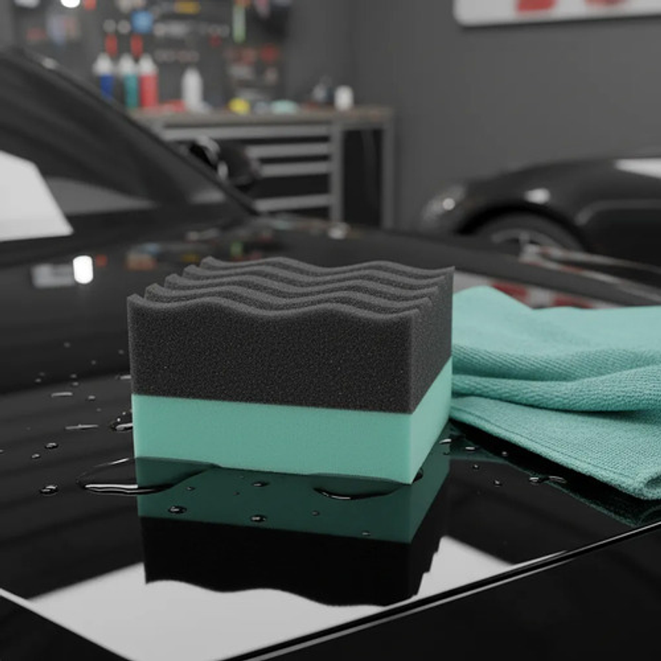 Aplicador De Esponja Chemical Guys Para Neumaticos Durafoam 3