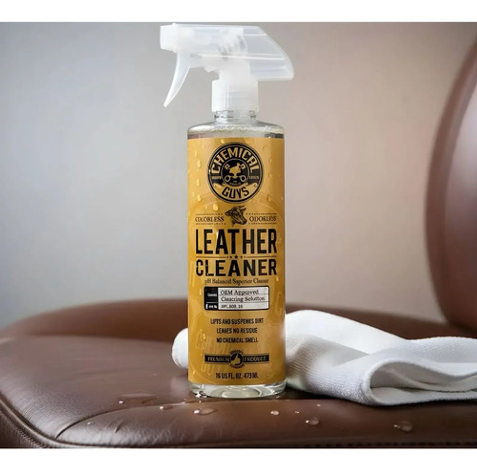 Kit Acondicionador Limpiador Cuero Auto Chemical Guys 6