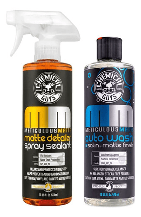 Kit Shampoo Y Sellador Chemical Guys Meticulous Matte 473ml