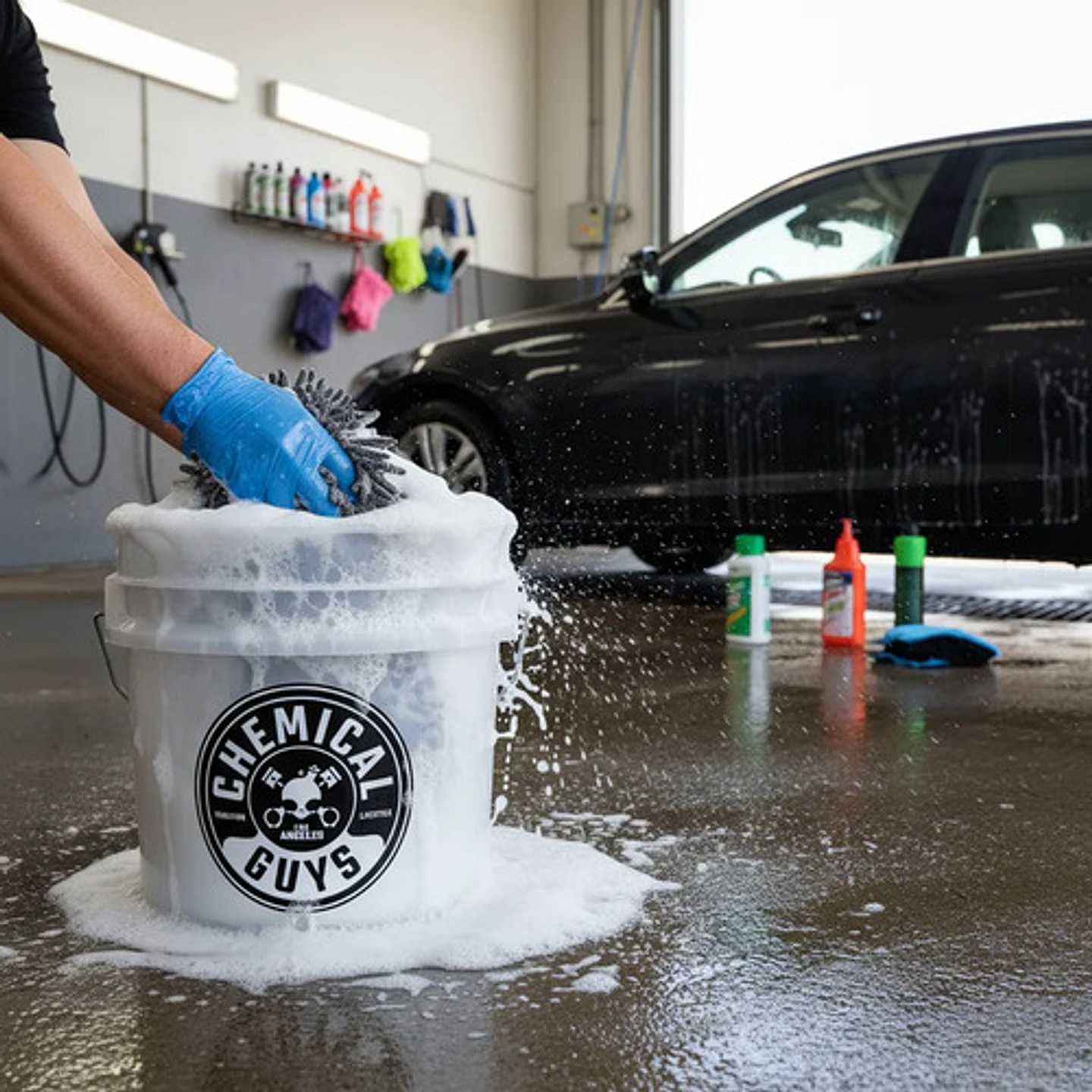 Balde Detailing Chemical Guys Con Tapa Para Auto 3