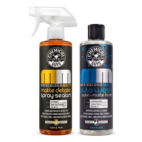 Kit Shampoo Y Sellador Chemical Guys Meticulous Matte 473ml