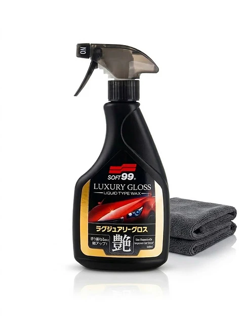 Kit Cera Líquida Soft99 Luxury Gloss 500ml + Paño Microfibra