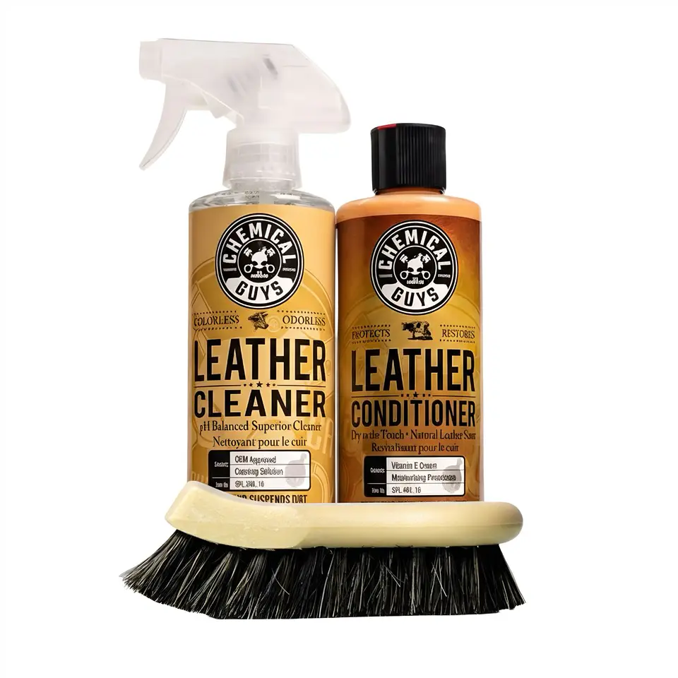 Kit Acondicionador Limpiador Cuero Auto Chemical Guys 1