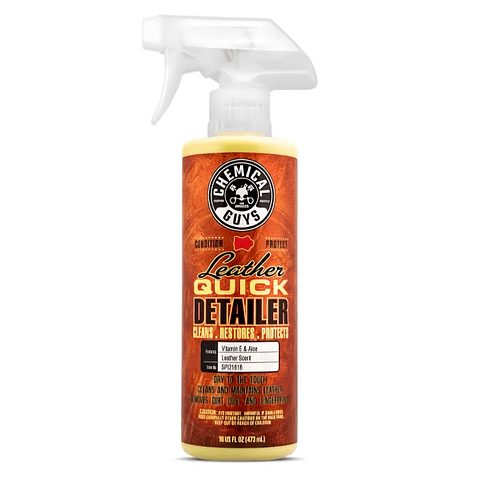 Leather Quick Detailer Para Limpieza Rápida Chemical Guys