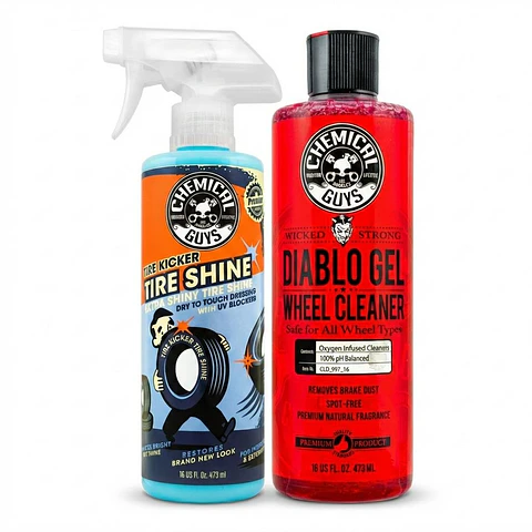 Kit Limpiador Y Restaurador Llantas Diablo Gel-tire Shine