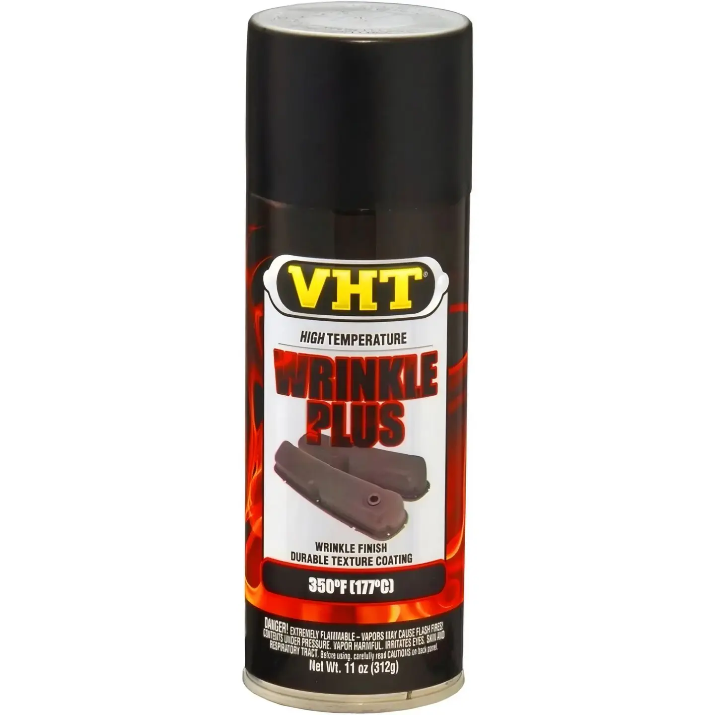 Pintura Vht Wrinkle Plus Negra Alta Temperatura 11 Oz 1