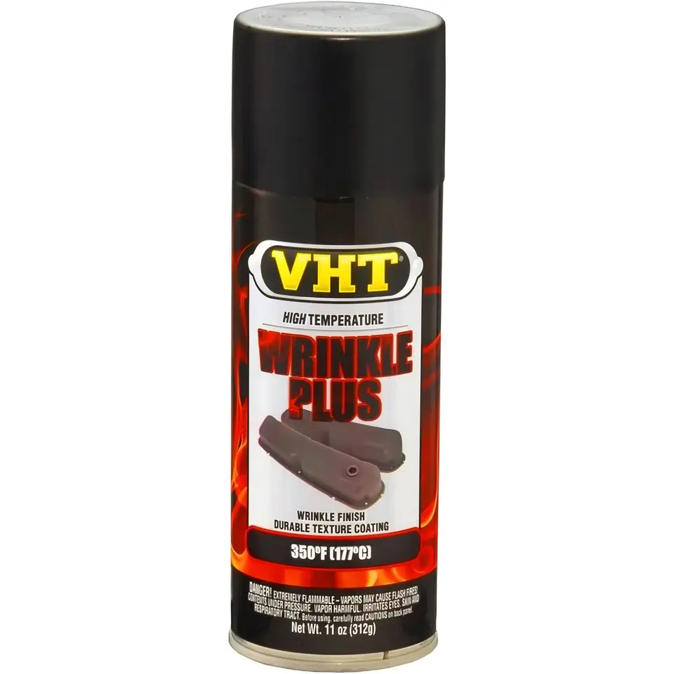 Pintura Vht Wrinkle Plus Negra Alta Temperatura 11 Oz 1